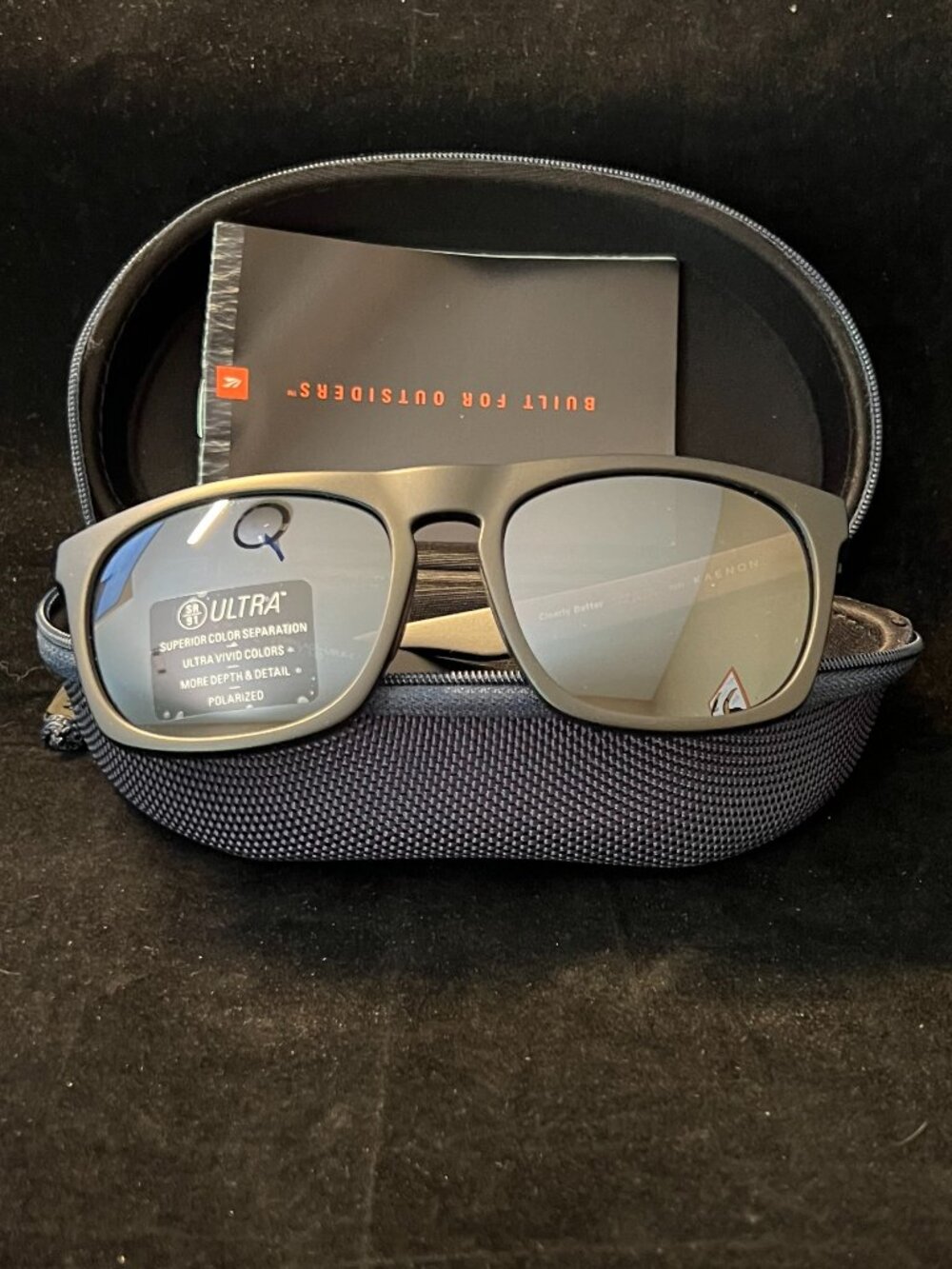 Kaenon Kern Ultra Black Mirror Unisex NIB